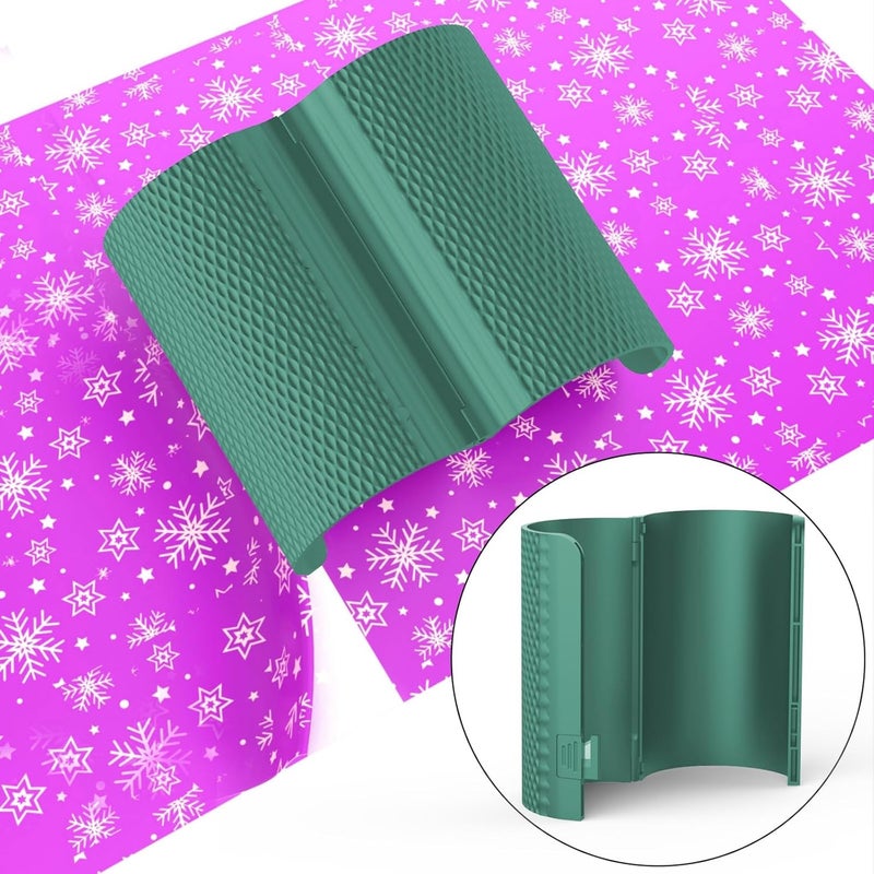 Pe&Hui Wrapping Paper Cutter,2 Pack Gift Wrap Cutter with 4 Replaceable Blades for Birthdays,Holidays Gifts Crafting and Christmas Paper Rolls(Green) - Image 5